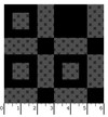 Colorblock Party 108"" Cheater Prints MASQB11152-JK Black/Dark Gray Maywood Studio Ruler Image