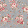 Meadow Blush MAS11131-B Blue Maywood Studio Fabric Image