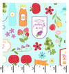 Sippin' on Sunshine MAS11071-Q Aqua Blue  Kimberbell Ruler Image