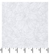 Fine Line Floral 108"" Quilt Backs MASQB11240-KW Pale Gray Maywood Studio Ruler Image