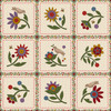 Penny Flower Flannel MASF11430-E Cream Bonnie Sullivan Fabric Image