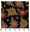 Penny Flower Flannel MASF11431-J Black Bonnie Sullivan Ruler Image