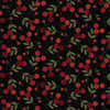Penny Flower Flannel MASF11432-J Black Bonnie Sullivan Fabric Image