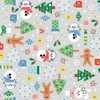 Christmas Break MAS11531-KZ Gray/Multi Maywood Studio Fabric Image