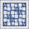 Frosty Friends Cabin Stars Quilt Project Image