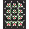 Christmas Night Shiny Blossoms Quilt Image