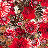 Hand Picked: Christmas MAS10715-RW Fabric Image