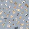 Whiskers & Paws MAS10417-B Medium Blue Hannah Dale Fabric Image