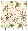 Winter Wreaths MAS10882-E Cream Maywood Studio Precut Image