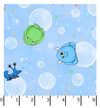 Space Monsters MAS10923-B Light Blue Maywood Studio Fabric Image