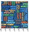 Space Monsters MAS10924-NZ Dark Navy/Multi Maywood Studio Fabric Image