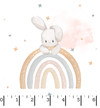Honey Bunny MAS10910-WK White/Grey Maywood Studio Ruler Image