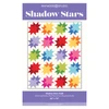 Shadow Play Flannel Shadow Stars Quilt Free Pattern Cover Image Brights