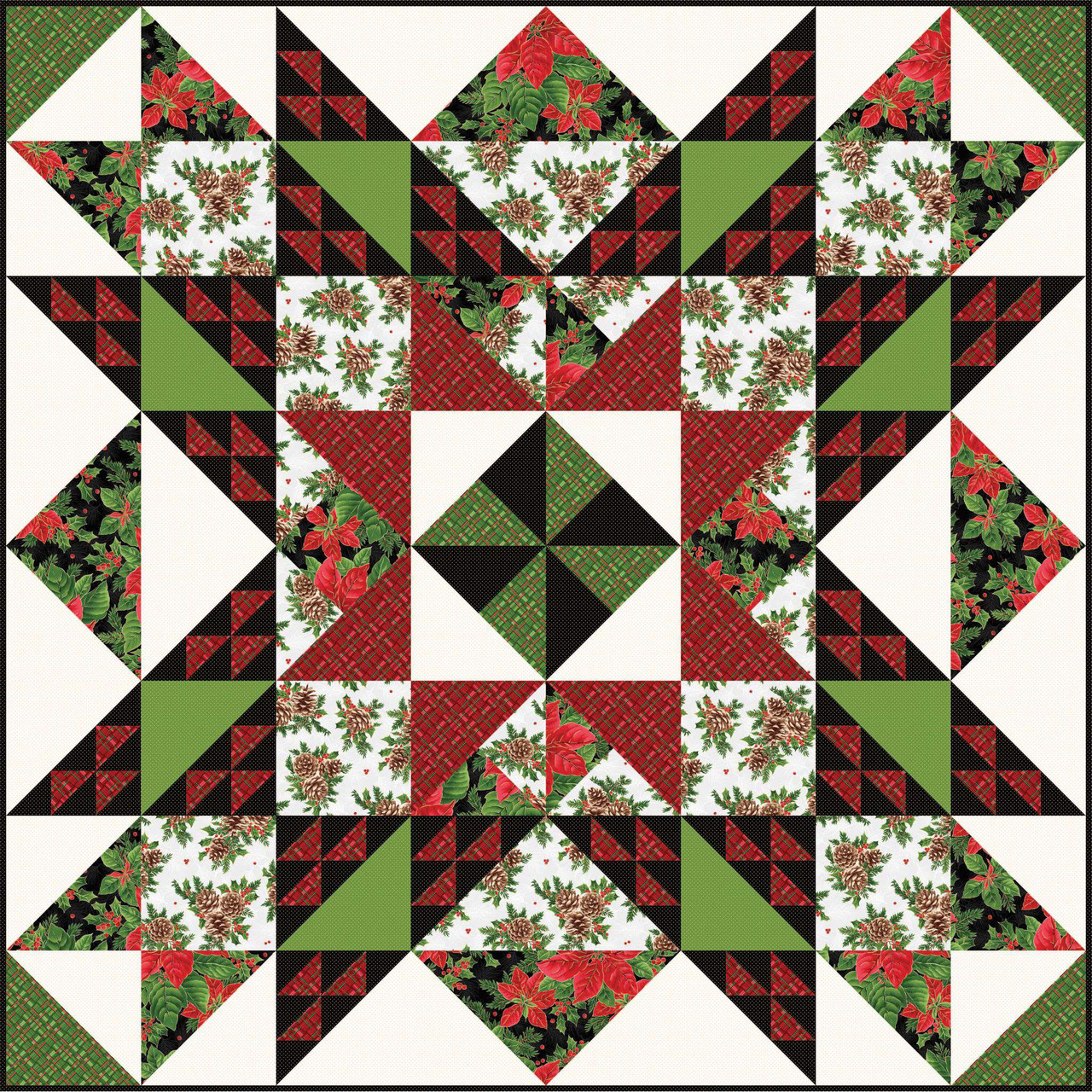 Evergreen Bows Seasonal Salutations Quilt