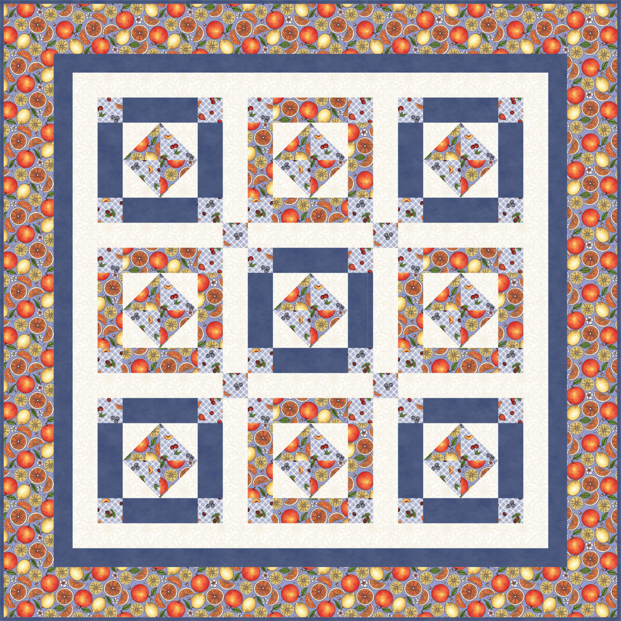 Fancy Fruit Nana's Picnic Quilt