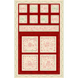 Christmastime MAS11090-RG Red/Green Robin Kingsley Fabric Image Christmastime MAS11090-RG Red/Green Robin Kingsley Fabric Image