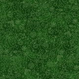 Christmastime MAS11093-G Green Robin Kingsley Fabric Image Christmastime MAS11093-G Green Robin Kingsley Fabric Image