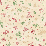 Christmastime MAS11097-RG Red/Green Robin Kingsley Fabric Image Christmastime MAS11097-RG Red/Green Robin Kingsley Fabric Image