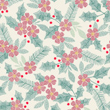 Holiday Stitches MAS11172-E Cream Maywood Studio Fabric Image