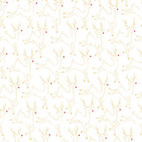 Merry Mix MASM11112-W White/Gold Maywood Studio Fabric Image