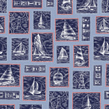 Regatta Days MAS11100-B Blue Maywood Studio Fabric Image Regatta Days MAS11100-B Blue Maywood Studio Fabric Image