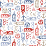 Regatta Days MAS11101-WZ White/Multi Maywood Studio Fabric Image Regatta Days MAS11101-WZ White/Multi Maywood Studio Fabric Image