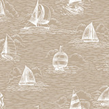 Regatta Days MAS11102-T Tan Maywood Studio Fabric Image Regatta Days MAS11102-T Tan Maywood Studio Fabric Image