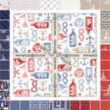 Regatta Days SQ-MASREDA Maywood Studio Fabric Image Regatta Days SQ-MASREDA Maywood Studio Fabric Image