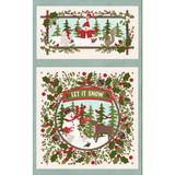 Snowtop Mountain Flannel MASF11160-E Cream Bonnie Sullivan Fabric Image