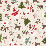 Snowtop Mountain Flannel MASF11162-E Cream Bonnie Sullivan Fabric Image Snowtop Mountain Flannel MASF11162-E Cream Bonnie Sullivan Fabric Image