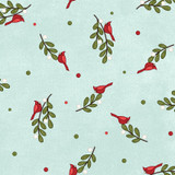 Snowtop Mountain Flannel MASF11164-Q Aqua Bonnie Sullivan Fabric Image