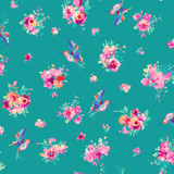 Summer Buzz MAS11064-Q Aqua Maywood Studio Fabric Image Summer Buzz MAS11064-Q Aqua Maywood Studio Fabric Image