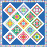 Colorblock Party Briar Point Quilt Large Project Image