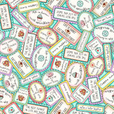 Dessert First MAS11221-Q Aqua Kris Lammers Fabric Image