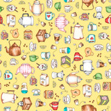 Dessert First MAS11222-S Creamy Yellow Kris Lammers Fabric Image