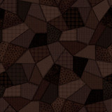 Patchwork Woolies Flannel MASF11310-JA Black/Brown Bonnie Sullivan Fabric Image