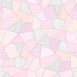 Patchwork Woolies Flannel MASF11310-WP White/Pink Bonnie Sullivan Fabric Image