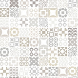 Colorblock Party Neutrals MAS11147-W White Maywood Studio Fabric Image