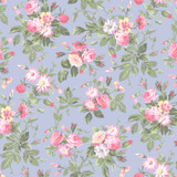 Garden Club MAS11471-B Blue Maywood Studio Fabric Image