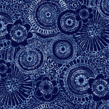 Calista 108" Quilt Backs MASQB11460-N Navy Maywood Studio Fabric Image