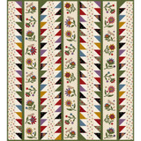 Penny Flower Flannel Penny Flower Stripes Quilt Project Image