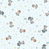 Ahoy Pals MAS11523-B Blue Maywood Studio Fabric Image