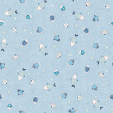 Ahoy Pals MAS11526-B Blue Maywood Studio Fabric Image