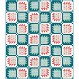 Printed Garden Checkered Paws Quilt  Project Image