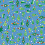 Christmas Break MAS11534-B Blue Maywood Studio Fabric Image