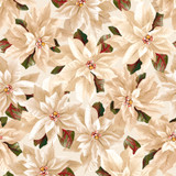 Gingham Garland MAS11461-E Cream Maywood Studio Fabric Image