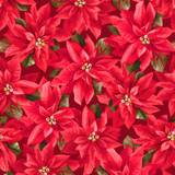 Gingham Garland MAS11461-R Red Maywood Studio Fabric Image