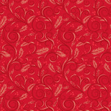 Gingham Garland MAS11464-R Red Maywood Studio Fabric Image