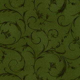 Elegant Scroll 108 Backing MASQB100-G2 Forest Green Maywood Studio