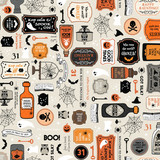 Pumpkins & Potions MAS10570-E Fabric Image Pumpkins & Potions MAS10570-E Fabric Image